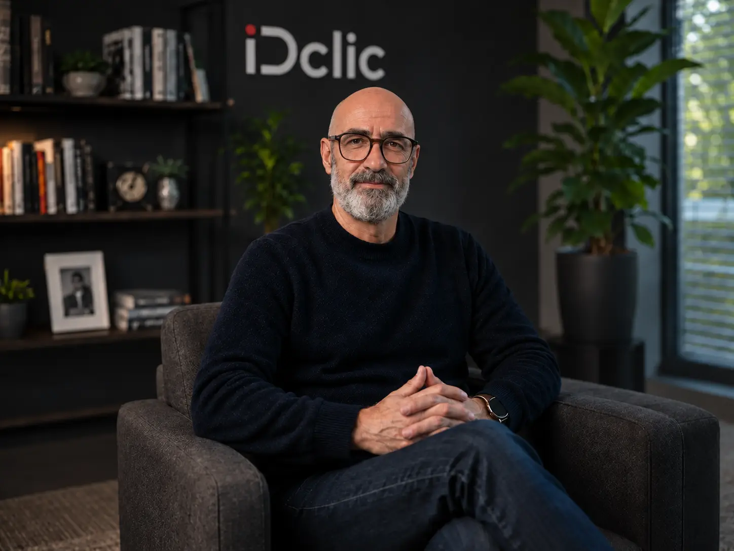 Dirigeant IDclic dans un environnement de travail digital